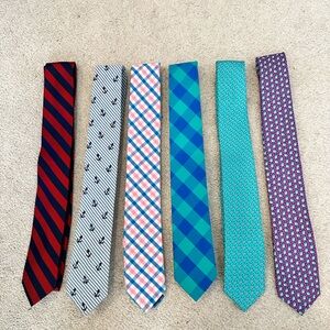 J.Crew Men’s 100% Silk/Cotton Tie Bundle (6)